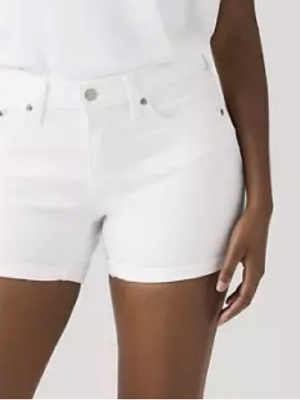 Levi's White Women's Denim Short - Clean Cut